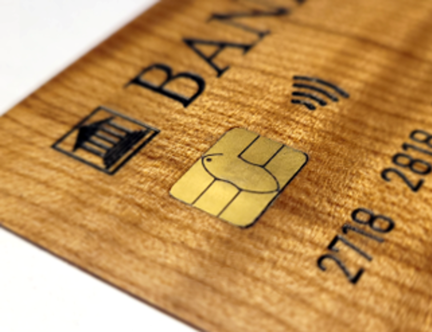 Prepaid Karte aus Holz - Wooden Prepaid Card 