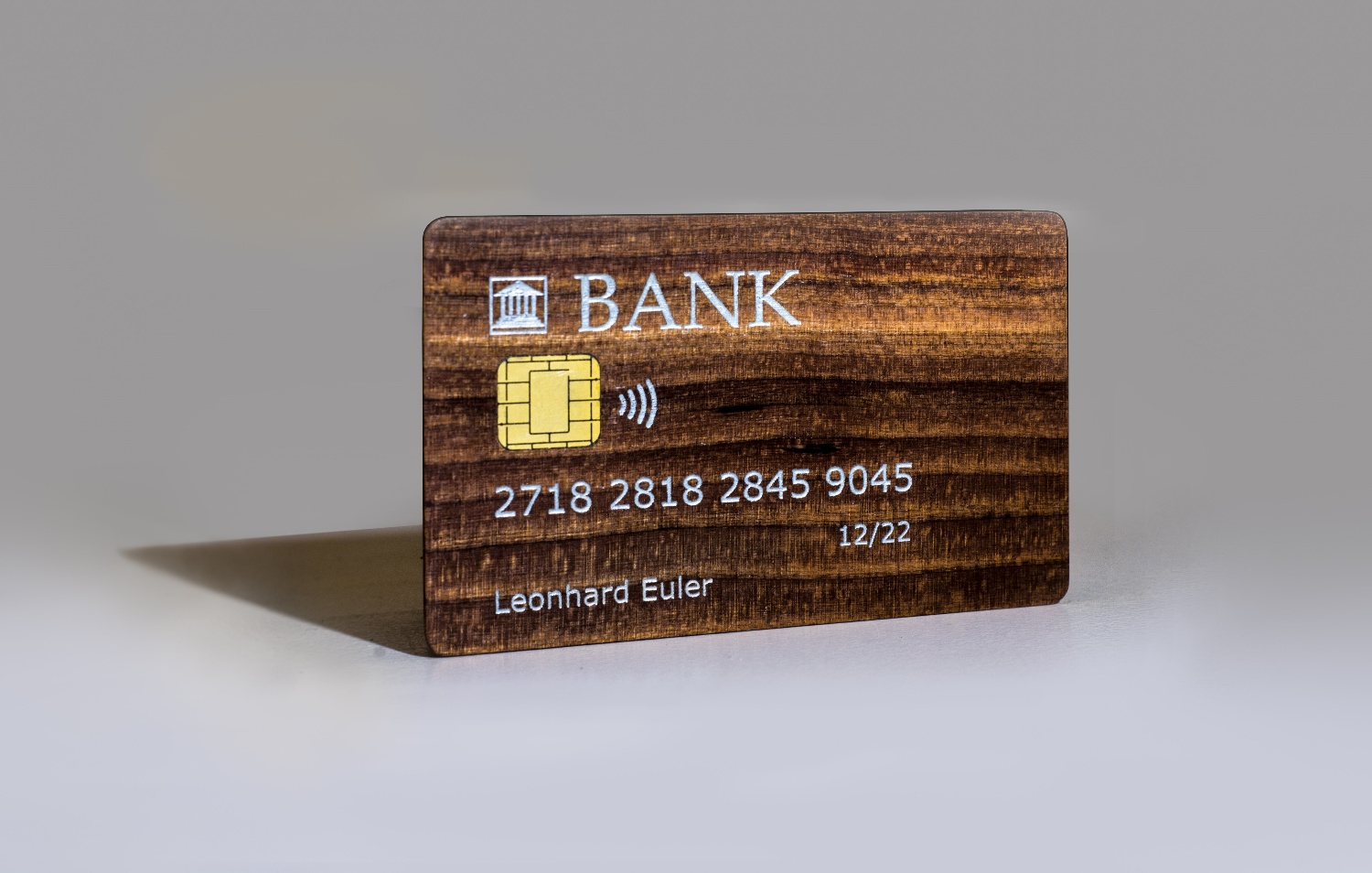 Banking card as debit card or credit card